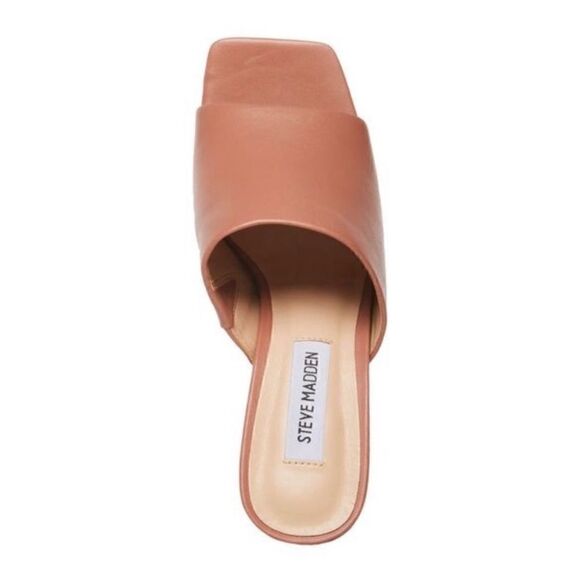 Steve Madden blush pink leather Dedicate platform sandals - Picture 4 of 8